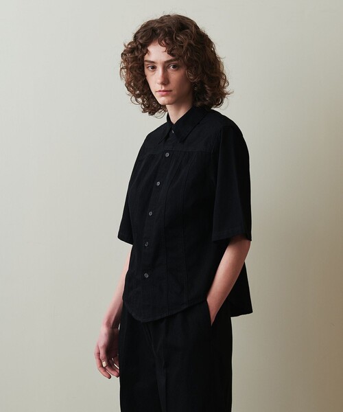 ブラウス シャツ 「Steven Alan」ライトオンスデニム シェイプ シャツ レディース