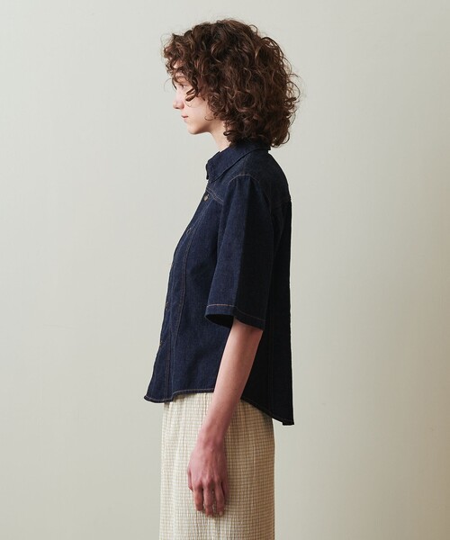 ブラウス シャツ 「Steven Alan」ライトオンスデニム シェイプ シャツ レディース STEVEN ALAN ブラウス シャツ 「Steven Alan」ライトオンス
