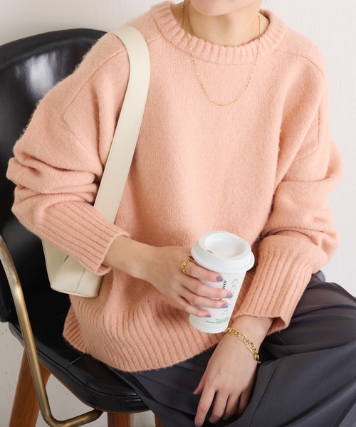 「COLLAGE GALLARDAGALANTE」 長袖ニット FREE ブルー レディース_画像5