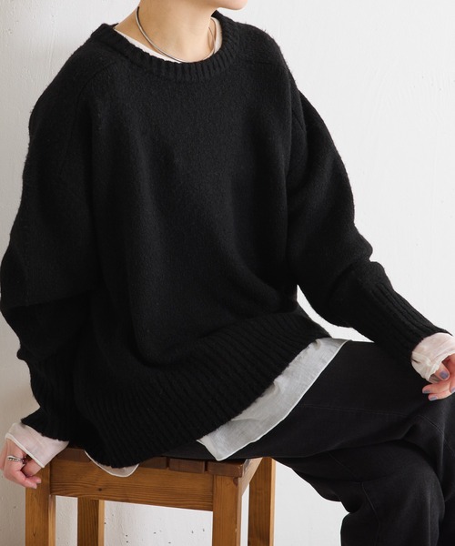 「COLLAGE GALLARDAGALANTE」 長袖ニット FREE ブルー レディース_画像7