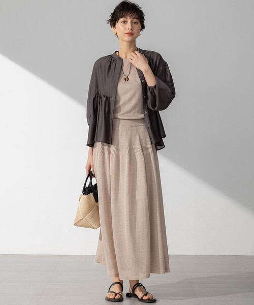 ひよこ23区　Tシャツ とソフトオーガンジーボリュームブラウス38のセット ひよこ様専用23区 Tシャツ とソフトオーガンジーボリュームブラウス38