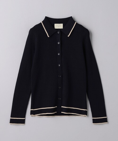 UNITED ARROWS カーディガン リブ ポロニット レディース