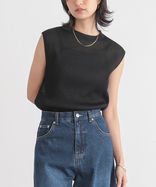 for/c（フォーシー） tシャツ 「新色追加」シアープリーツノースリーブ
