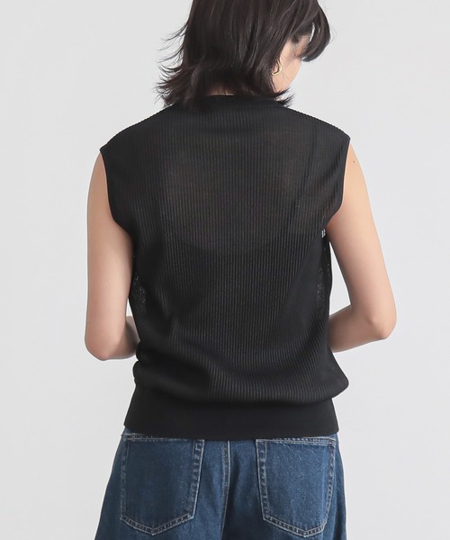 for/c（フォーシー） tシャツ 「新色追加」シアープリーツノースリーブ