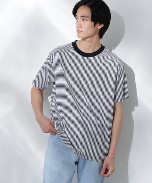 Anti Soaked(R)×NYC スクエア刺繍 汗染み防止Tシャツ