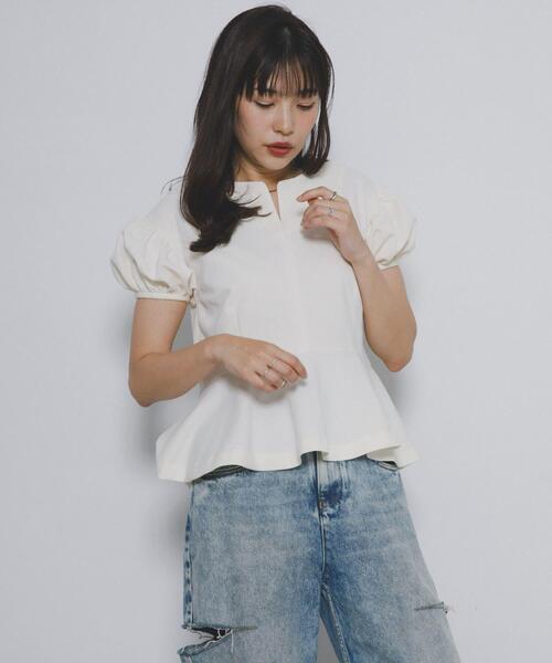 ほっぺ⭐︎【新品未使用】パフトップス　1 楽天市場】【限定！20%OFFクーポンで3999円】パフショルダー