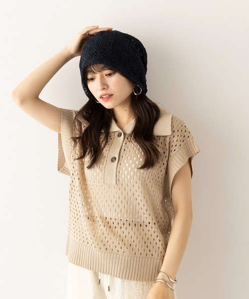 La Maison de Lyllis（ラメゾンドリリス） ニット帽 ニットキャップ