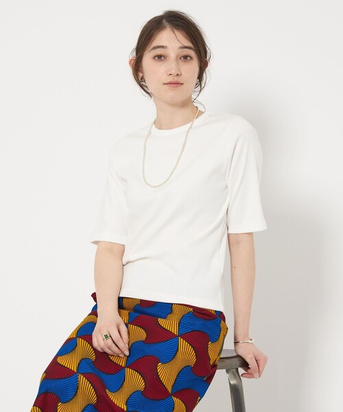 tシャツ コットン フライス Tシャツ レディース UNITED ARROWS tシャツ コットン フライス Tシャツ レディース