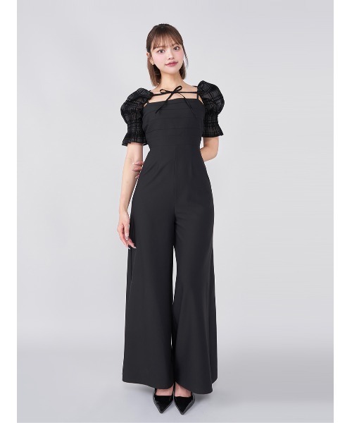 Darich（ダーリッチ） オールインワン チェックボレロキャミロンパース