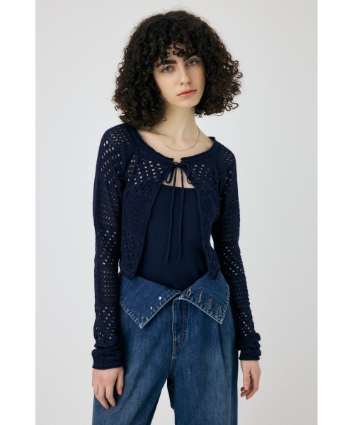 カーディガン OPENWORK KNIT アンサンブル レディース