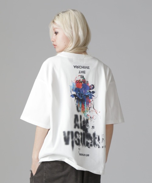 tシャツ A4A/エーフォーエー/ S/S TEE FLOWER レディース メンズ