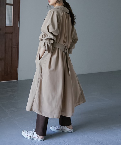 「Fashion Letter」 トレンチコート M ベージュ レディース_画像5