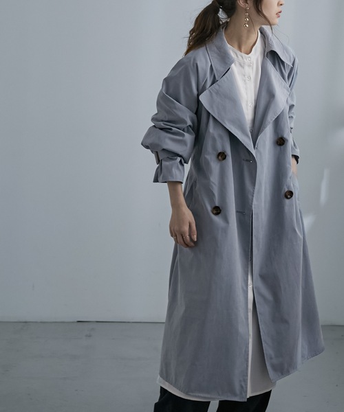 「Fashion Letter」 トレンチコート M ベージュ レディース_画像9