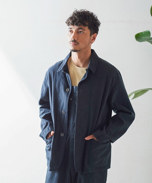 Nigel Cabourn ノーカラージャケット 50 ネイビー NIGEL CABOURN 「Nigel Cabourn」 ジャケット 50 ネイビー