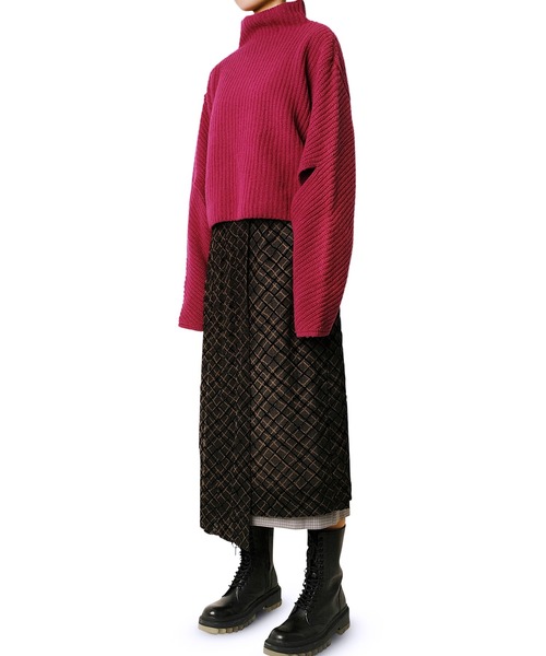 「LE CIEL BLEU」 長袖ニット 36 ネイビー レディース_画像2