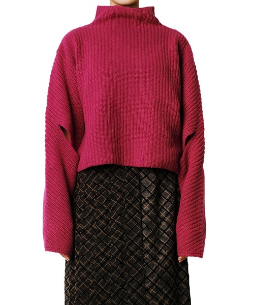 「LE CIEL BLEU」 長袖ニット 36 ネイビー レディース_画像4