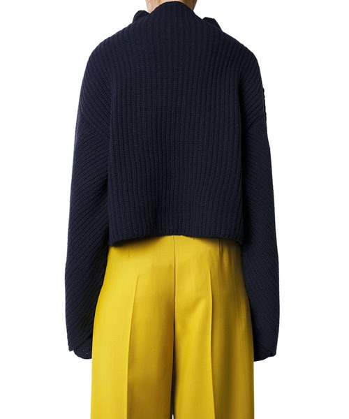 「LE CIEL BLEU」 長袖ニット 36 ネイビー レディース_画像7