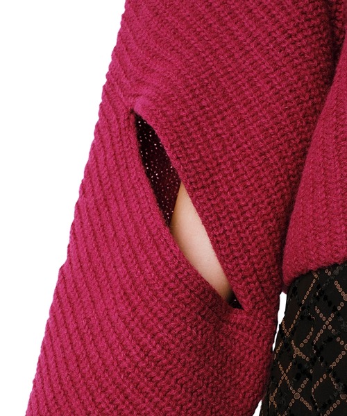 「LE CIEL BLEU」 長袖ニット 36 ネイビー レディース_画像8