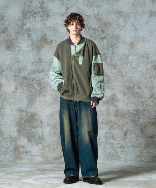 glamb ma1 ma-1 Knit Layered MA-1 / ニットレイヤードMA-1