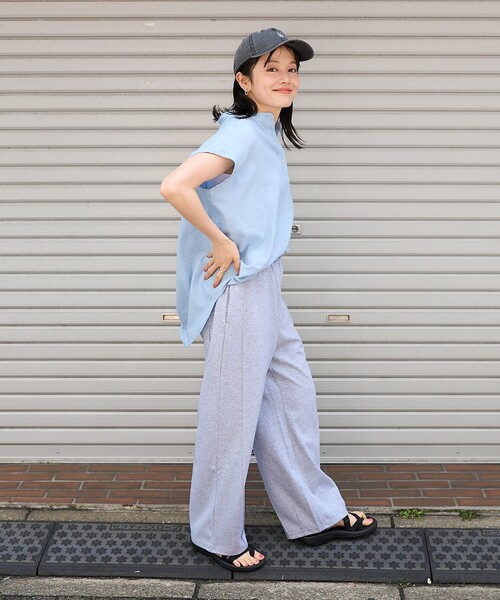 FREAK'S STORE ブラウス シャツ リネンブレンド スキッパー