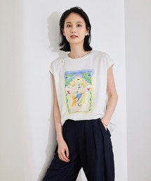 tシャツ 「Kei Nagayama for ROPE'」プリント ノースリーブTEE「接触冷感・洗濯耐久あり」 レディース｜ZOZOTOWN Yahoo!店