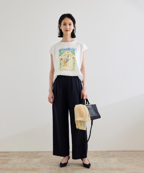 ROPE'（ロペ） tシャツ 「Kei Nagayama for ROPE'」プリント