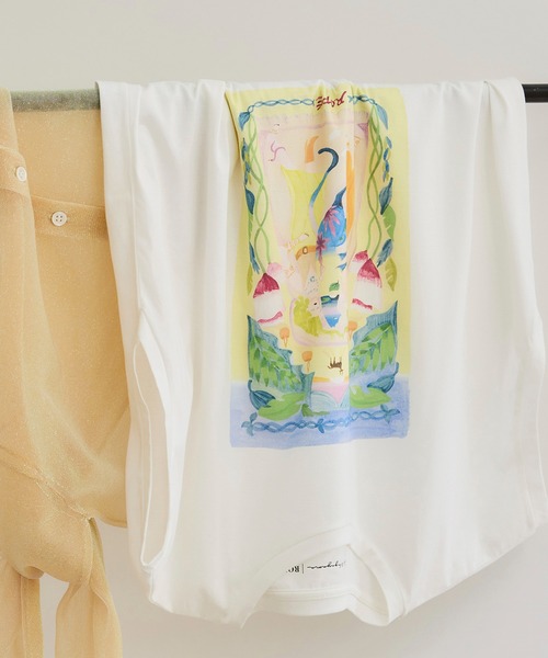 ROPE'（ロペ） tシャツ 「Kei Nagayama for ROPE'」プリント