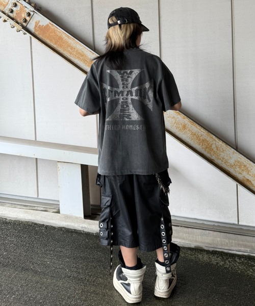 AAKAM 十字架Tシャツ ATMARK tシャツ 「2サイズ展開 / UNISEX 」ATMARKオールド