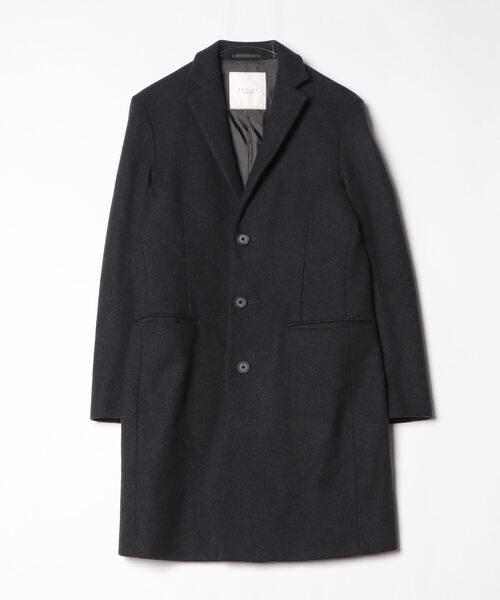 エディフィス　チェスターコート サイズ44 黒　未使用 エディフィスチェスターコート ロングコート