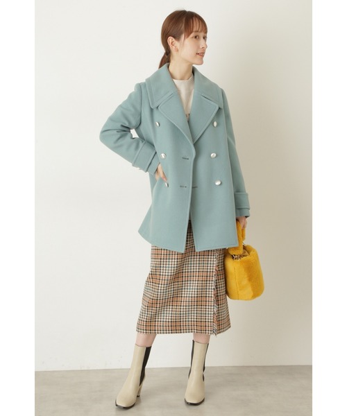 「JILL STUART」 ピーコート SMALL ライトグリーン レディース_画像7