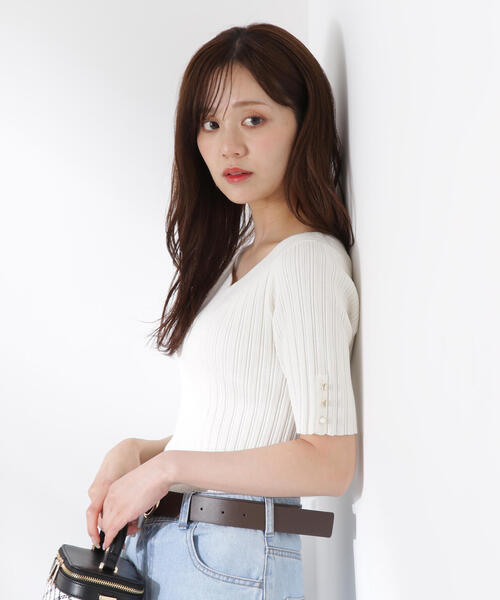 ゆ*こ様 ハートクローゼット　半袖ポロネックリブニット 半袖ポロネックリブニット – バストサイズから探す – HEART