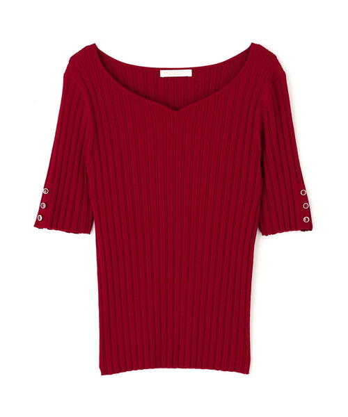 PROPORTION BODY DRESSING ニット セーター ハートネック半袖