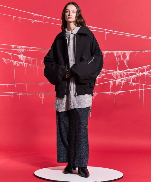 メゾンスペシャル ブルゾン ブラック MAISON SPECIAL（メゾンスペシャル） ブルゾン 1 ブラック メンズ