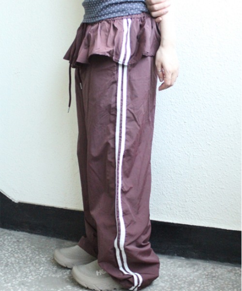 by muni:r パンツ フリルトラックパンツ レディース : ZOZOTOWN Yahoo