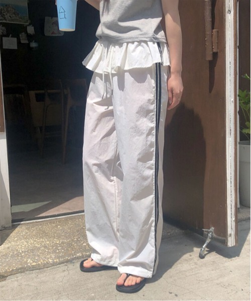 by muni:r パンツ フリルトラックパンツ レディース : ZOZOTOWN Yahoo