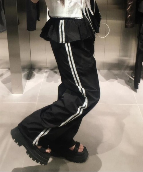 by muni:r パンツ フリルトラックパンツ レディース : ZOZOTOWN Yahoo