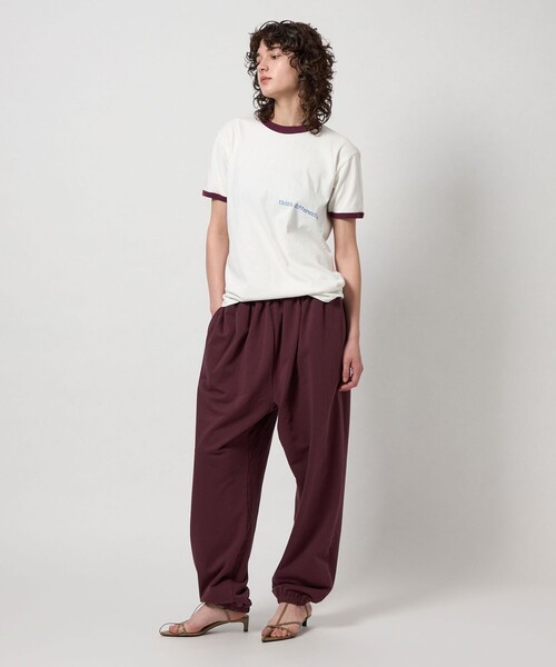 6(ROKU) コットンナイロンリンガーTシャツ 6（ロク）の「＜6(ROKU)＞COTTON NYLON RINGER T-SHIRT/Tシャツ