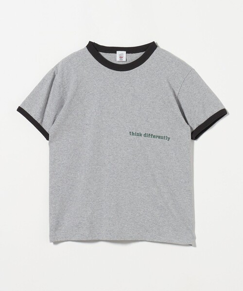 rokuコットンナイロンリンガーtシャツ 6（ロク）の「＜6(ROKU)＞コットンナイロン ボーダー リンガーT