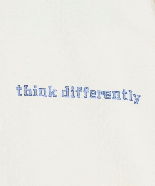 tシャツ 「6(ROKU)」THINK DIFFERENTRY リンガーTシャツ レディース 6(ROKU) tシャツ 「6(ROKU)」THINK DIFFERENTRY リンガーTシャツ