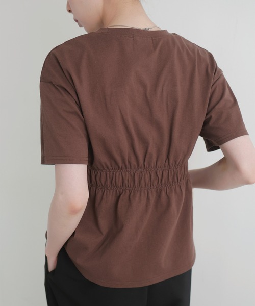 完売品 新品 fitmore シャーリングビスチェTシャツ LIAN tシャツ シャーリングビスチェTシャツ レディース