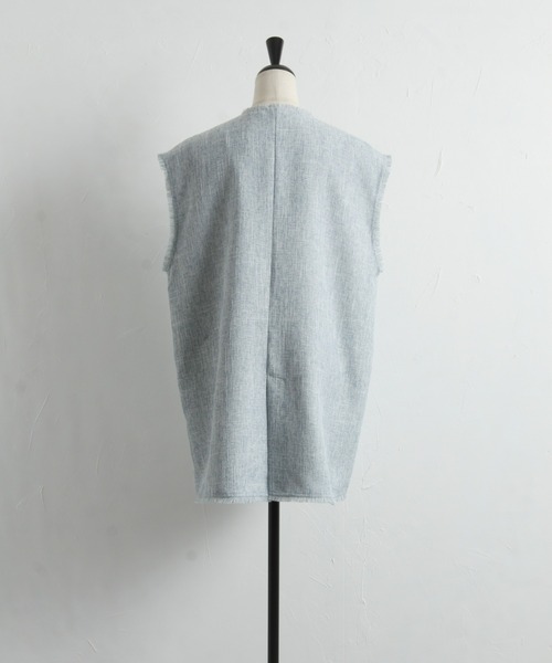 「&. NOSTALGIA」 ベスト FREE ブルー レディース_画像5