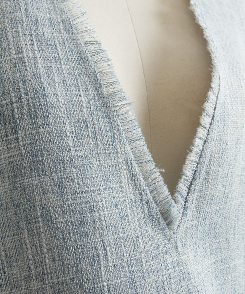 「&. NOSTALGIA」 ベスト FREE ブルー レディース_画像8