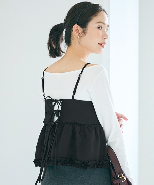 coca キャミソール ホイップフリルキャミトップス : ZOZOTOWN Yahoo!店