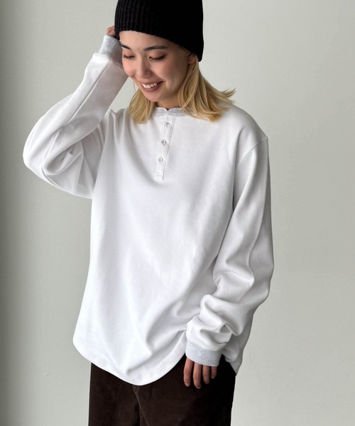 「CANAL JEAN」 長袖カットソー ONE SIZE ホワイト レディース