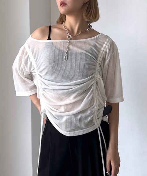 うりぼー☆ページ PAGEBOY（ページボーイ） tシャツ 半袖 ドロストシャーリング半袖