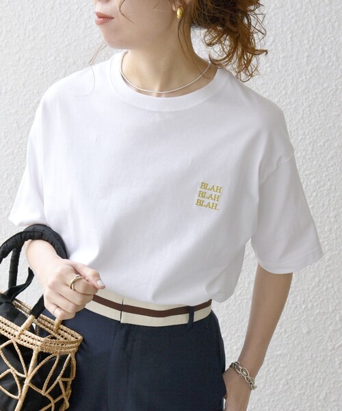 「SHIPS any」 半袖Tシャツ MEDIUM ホワイト メンズ