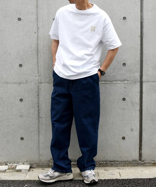 「SHIPS any」 半袖Tシャツ MEDIUM ホワイト メンズ