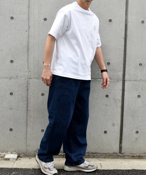 「SHIPS any」 半袖Tシャツ MEDIUM ホワイト メンズ