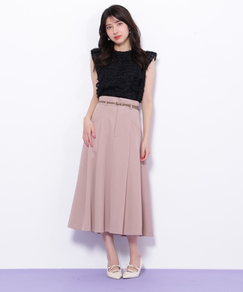 JILLSTUART ジルスチュアート スカート サイズ2 ベルト付き ピンク系 レディース JILL by JILL STUART（ジルバイジルスチュアート） スカート ベルト付