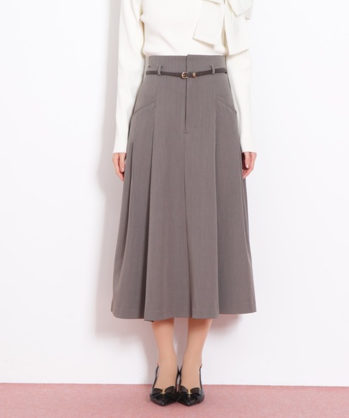 ジル バイ ジル スチュアート（JILL by JILL STUART）/細ベルト付きセミフレアスカート JILL by JILL STUART（ジルバイジルスチュアート） スカート ベルト付